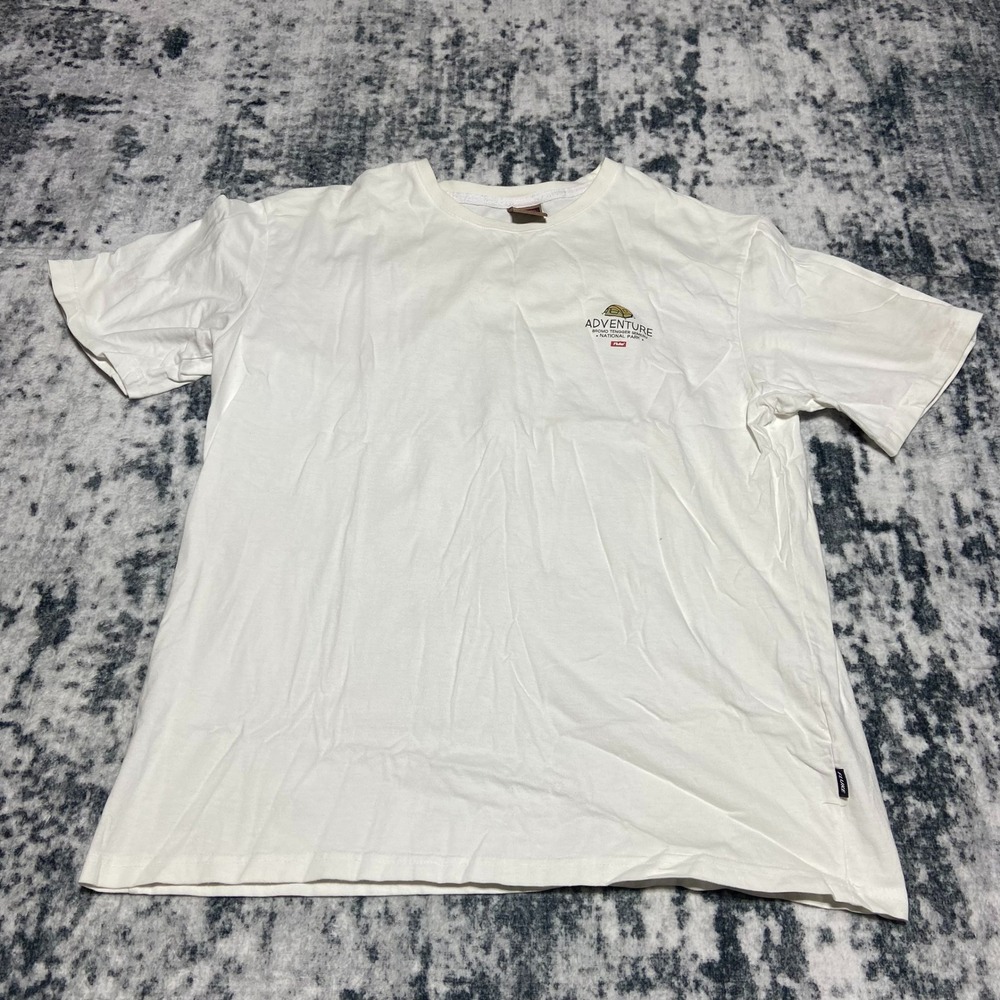 Mountain Adventure Fluke Mens XL T Shirt White‎ National Park Graphic Tee